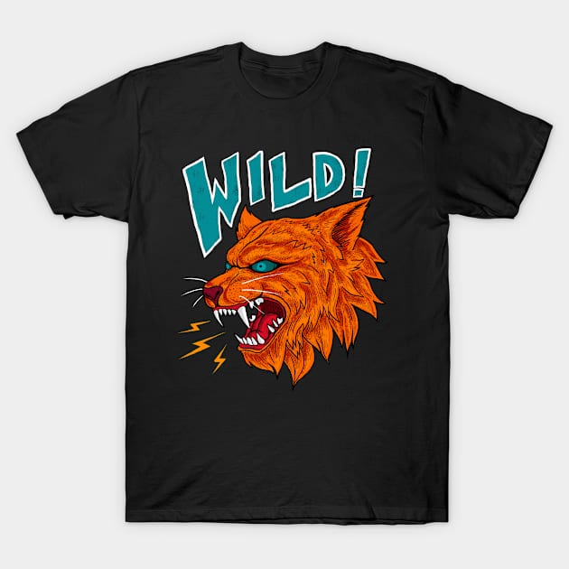 wild wolf T-Shirt by Adybuston123